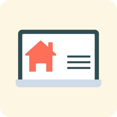 İnşaat Web Sitesi Düz Yuvarlak Vektör Simgesi Tasarımı