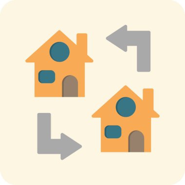 Düz Yuvarlak Vektör Simgesi Tasarımı Aktar