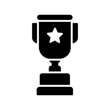Trophy Doğrusal Vektör Simgesi Tasarımı