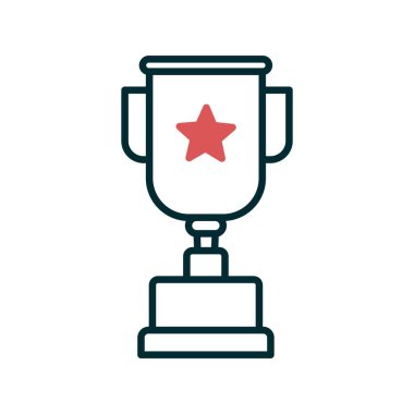 Ganimet Satırı İki Renk Vektörü Simgesi Tasarımı