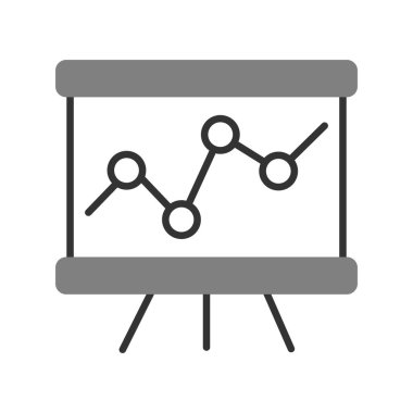 Analiz Satırı Solid Vektör Simgesi Tasarımı