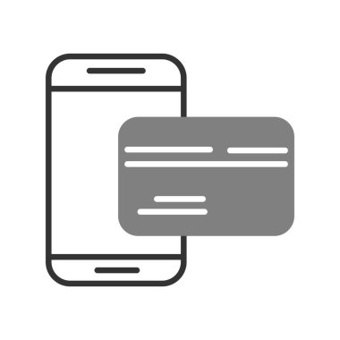 Çevrimiçi Satır Solid Vektör Simgesi Tasarımı