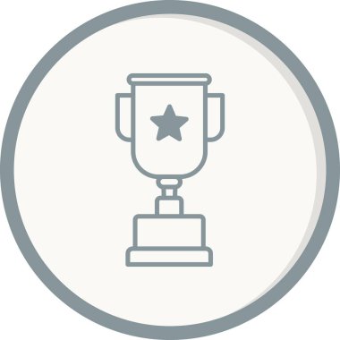 Gri Çember Vektör Simgesi Tasarımı