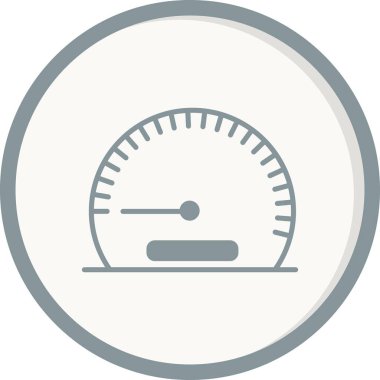 Hız göstergesi Gri Çemberli Vektör Simgesi Tasarımı