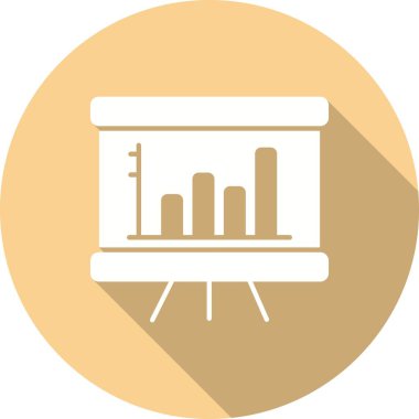 Barchart Glyph Gölge Simgesi Tasarımı