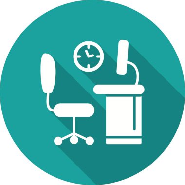 Ofis Kabartması Gölge Simgesi Tasarımı