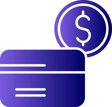 Sikkeler Glyph Gradyan Simgesi Tasarımı