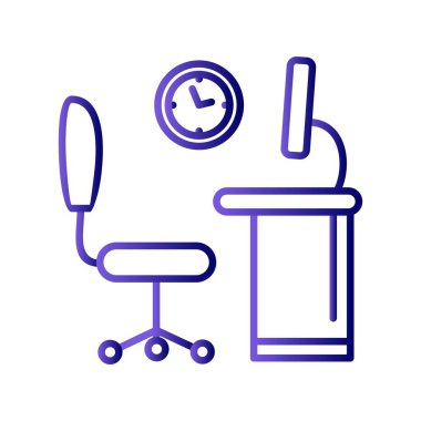 Office Line Gradyan Simgesi Tasarımı