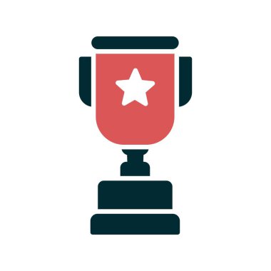 Galibiyet sembolü İki Renk Simgesi Tasarımı