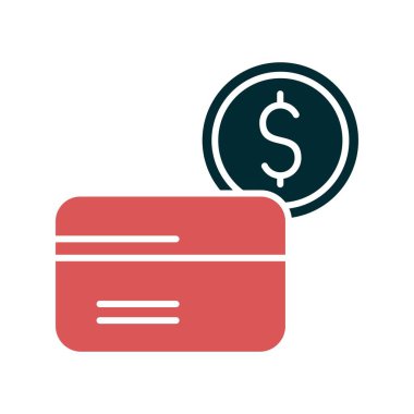 Bozuk Paralar İki Renk Simgesi Tasarımı