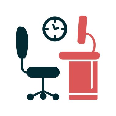 Ofis Kabartması İki Renk Simgesi Tasarımı