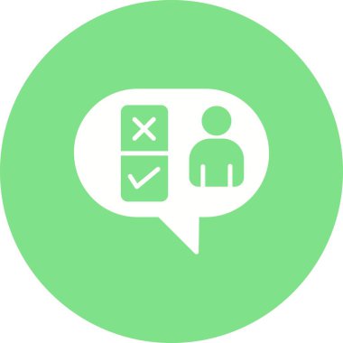 İyi seçim Glyph Çember Simge Tasarımı