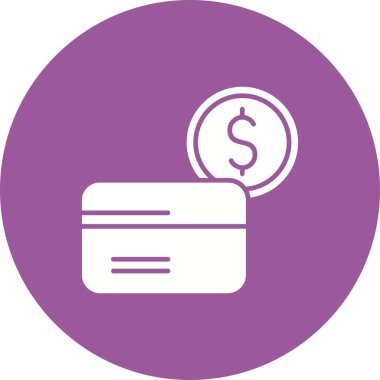 Sikkeler Glyph Çember Simge Tasarımı