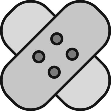 Sargı Çizgisi Gri Simge Tasarımı