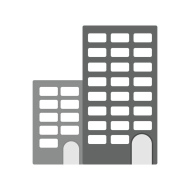 Daireler Düz Gri Vektör Simgesi Tasarımı