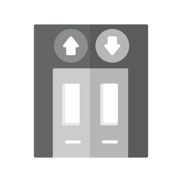 Дизайн Серой Векторной Иконы Лифта — стоковый вектор