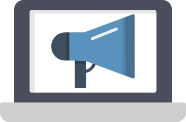  Pazarlama Düz Vektör Simgesi Tasarımı