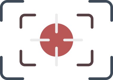 Düz Vektör Simgesi Tasarımına Odaklan