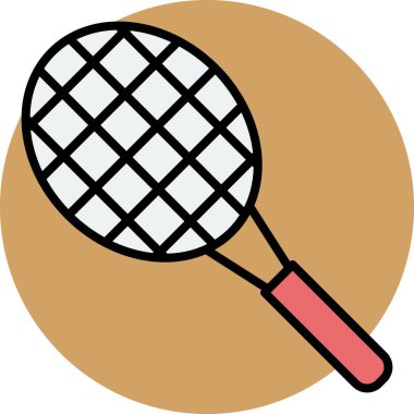 Raket Vektör Satırı Dolu Çember Simgesi Tasarımı