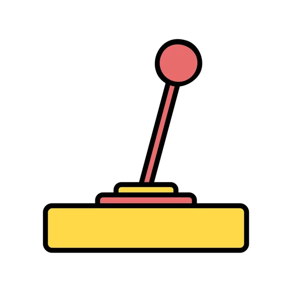 Joystick Vector Line Gefülltes Icon Design — Stockvektor