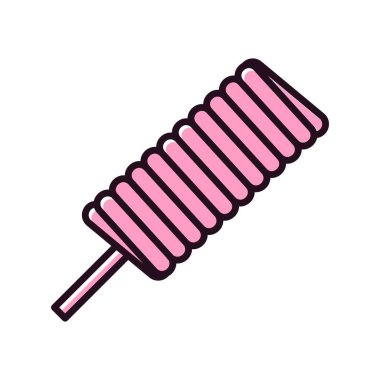 Dondurma Rengi Doldurulmuş Vektör Simgesi Tasarımı