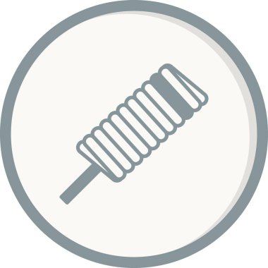 Dondurma Rengi Gri Doldurulmuş Vektör Simgesi Tasarımı