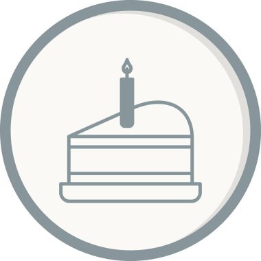 Pasta Biti Rengi Gri Doldurulmuş Vektör Simgesi Tasarımı