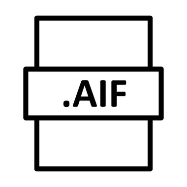 .AIF Doğrusal Vektör Simgesi Tasarımı