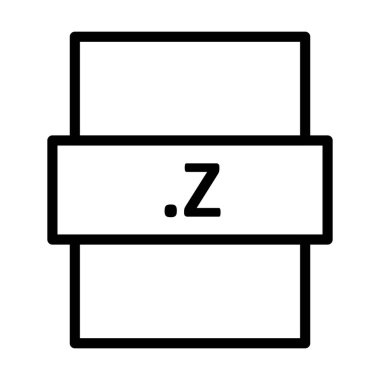 .Z Doğrusal Vektör Simgesi Tasarımı