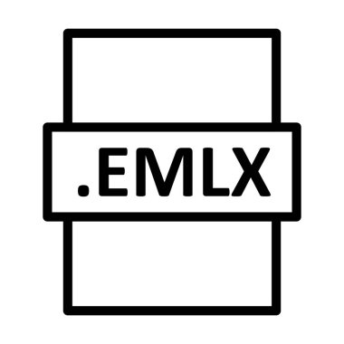 .EMLX Doğrusal Vektör Simgesi Tasarımı