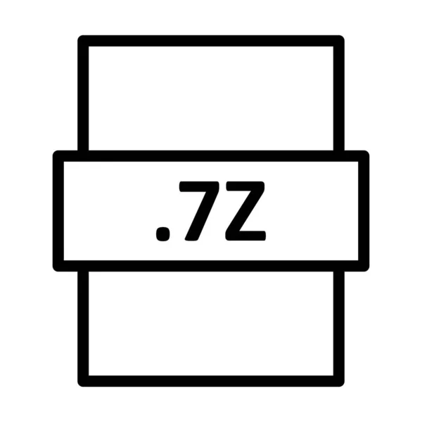 7Z直线矢量图标设计 — 图库矢量图片