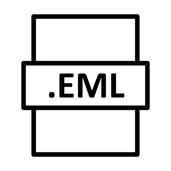 Diseño Del Icono Del Vector Lineal Eml — Vector de stock