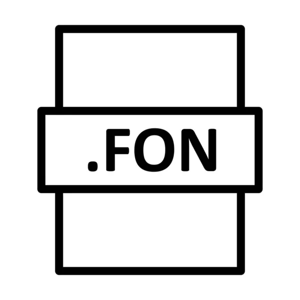 Fon Linear Vector Icon Design — Stockvektor