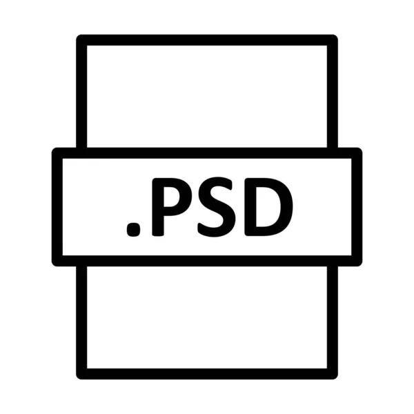 Diseño Del Icono Del Vector Lineal Psd — Vector de stock