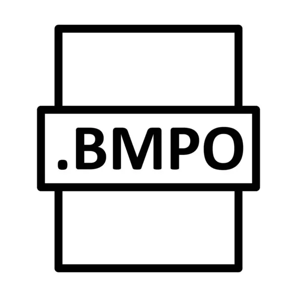 Design Ícone Vetor Linear Bmpo — Vetor de Stock