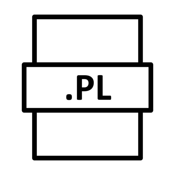 Pl線形ベクトルアイコンデザイン — ストックベクタ