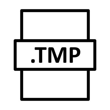 .TMP Doğrusal Vektör Simgesi Tasarımı