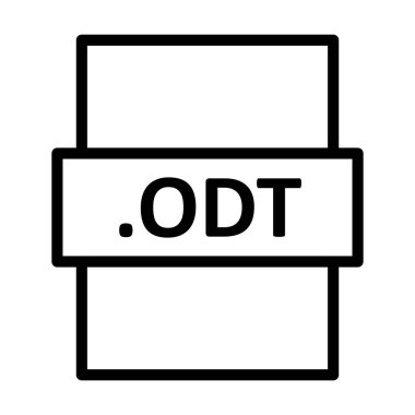 .ODT Doğrusal Vektör Simgesi Tasarımı
