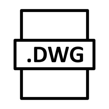 .DWG Doğrusal Vektör Simgesi Tasarımı