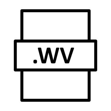 .WV Doğrusal Vektör Simgesi Tasarımı