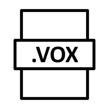 .VOX Doğrusal Vektör Simgesi Tasarımı