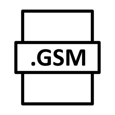 .GSM Doğrusal Vektör Simgesi Tasarımı