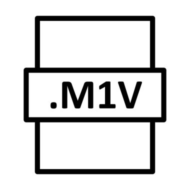 .M1V Doğrusal Vektör Simgesi Tasarımı