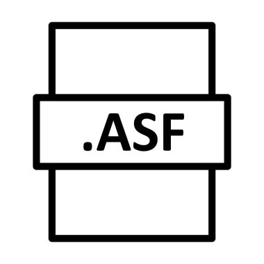 .ASF Doğrusal Vektör Simgesi Tasarımı