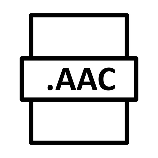 Aac Linear Vector Icon Design — Stockvektor