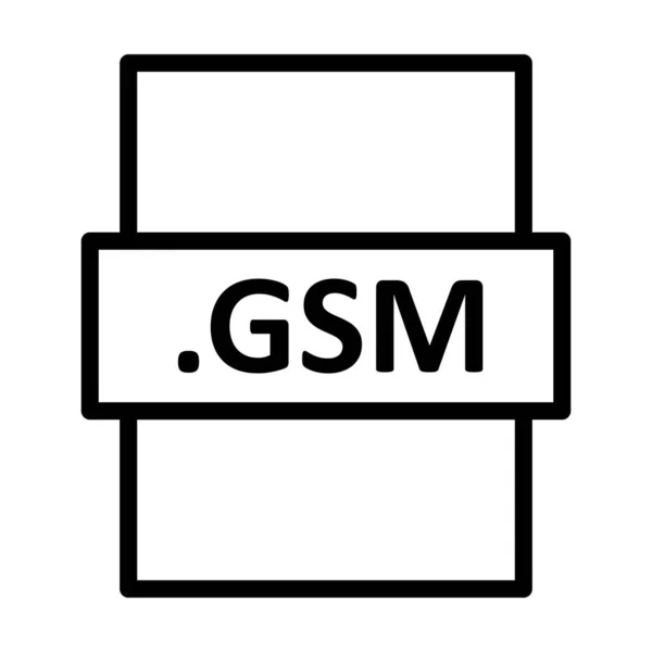Gsm Vector Lineal Icon Desig — Vector de stock