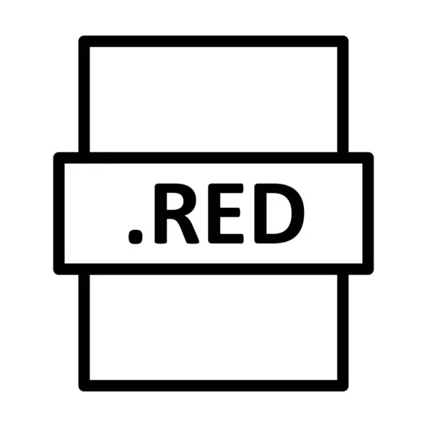 Rot Linear Vector Icon Design — Stockvektor
