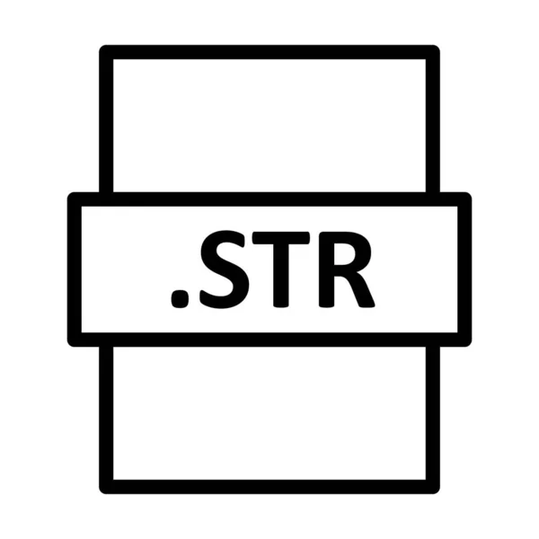 Str Vector Icon Design Linear — 스톡 벡터