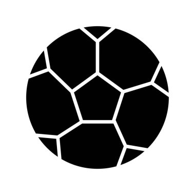 Futbol Glyph Vektör Satır Simgesi Tasarımı