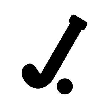 Hokey Glyph Vektör Satır Simgesi Tasarımı